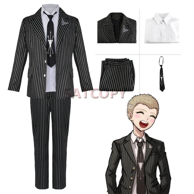 Super Danganronpa 2 Cosplay Costume Fuyuhiko Kuzuryuu Cosplay Anime Costume Women's Men Uniforms Halloween AS86