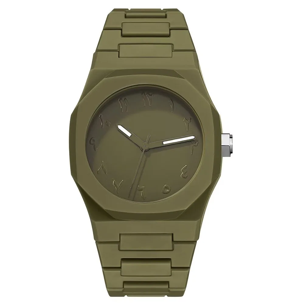 1Pc Casual Outdoor Sports Quartz Watch, Comfortable Plastic Strap, Suitable for Outdoor Sports and Casual Wear - Perfect Gift for Back-To-School, Christmas, and Birthdays