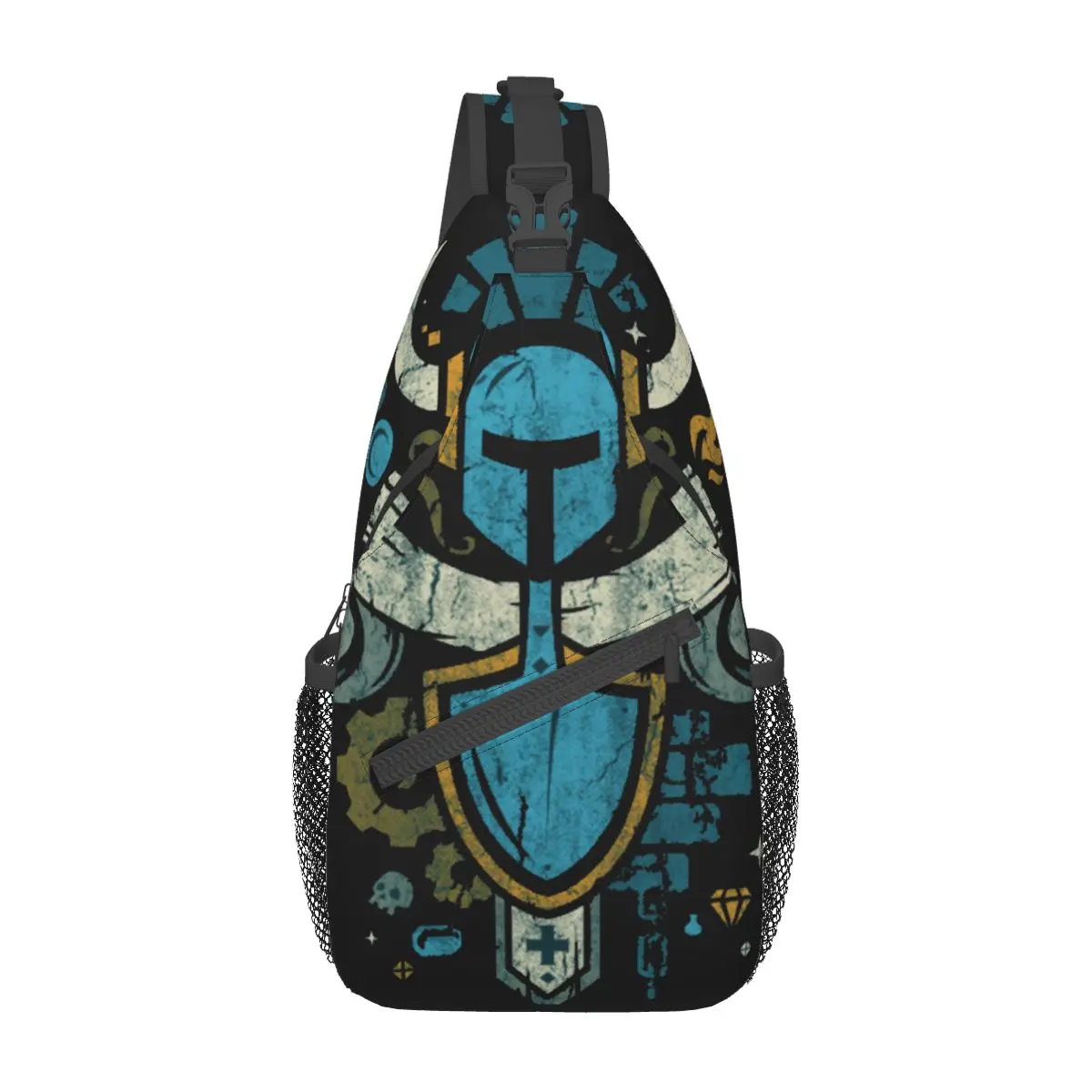 Shovel Knight Shovelry Crossbody Sling Bag Small Chest Bag Game Yacht Club Shoulder Backpack Daypack Hiking Outdoor Biking Bag