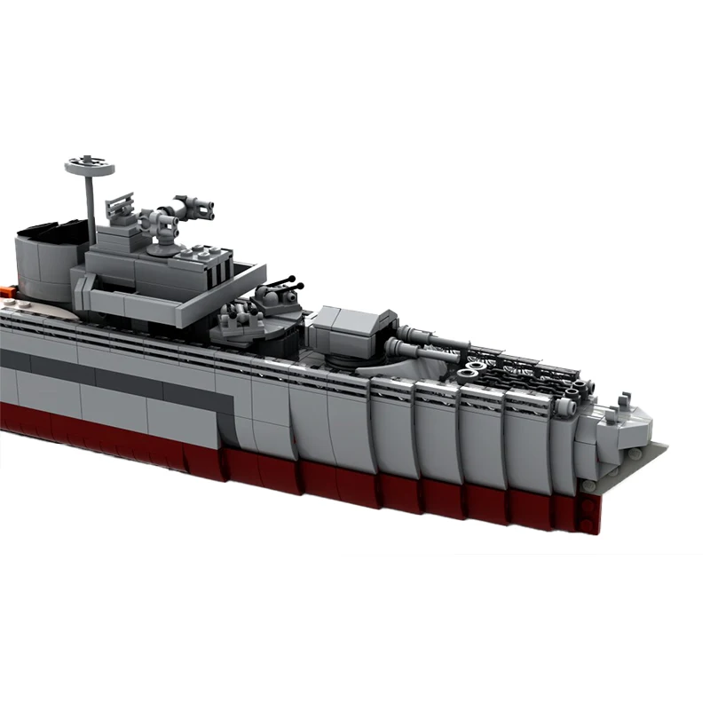 Military Warship Series Z-39 Battleship MOC-30678 Building Block DIY Model Bricks Toys Collection Expert Xmas Gifts 1480PCS