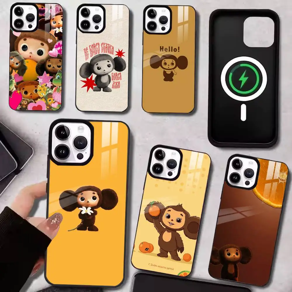 Healing Cartoon Cheburashka  Phone Case Magnetic For iPhone15,11,17,14,13,12,16 Plus,Pro