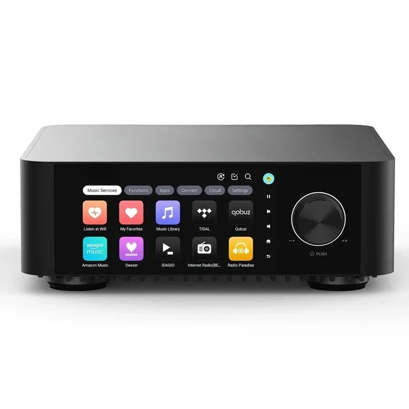 Reproductor de Música Eversolo Play/CD Edition 2026 con Amplificador y DAC | Pantalla Táctil LCD de 5.5 Pulgadas, Compatible con Corrección de Espacio y Múltiples Habitaciones