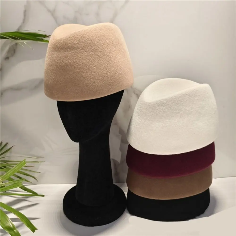 Vintage Elegant Russia Pillbox Hat Teardrop Fedoras Beret Hat Versatile Air Hostess Formal Hat Cocktail Event