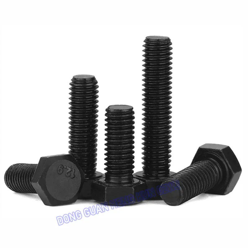 12.9 Grade High-Strength Black Bolt External Hexagonal Head Screw M6 M8 M10 M12 M14 M16