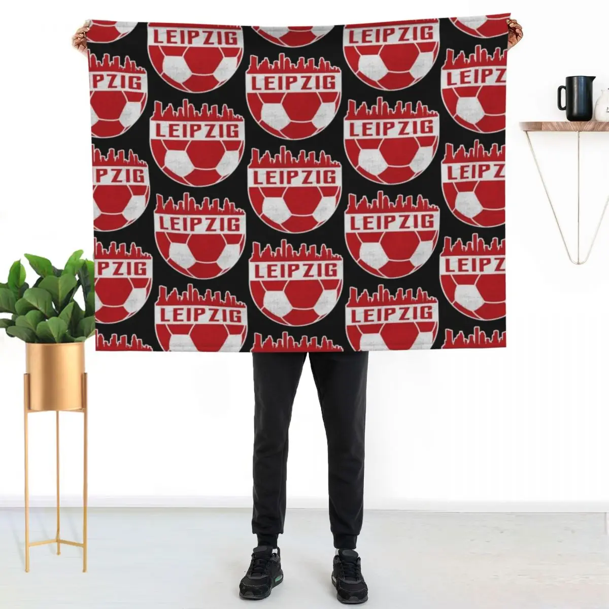 

Leipzig Fuball Fussball Fuballverein Throw Blanket Lightweight Cozy Blanket for Bed Sofa