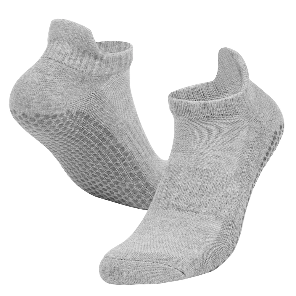 1 PAIRS Solid Cotton Thickened Towel Bottom Women's Sport Non-slip Yoga Socks High Quality Breathable Men Anti Skid Floor Socks