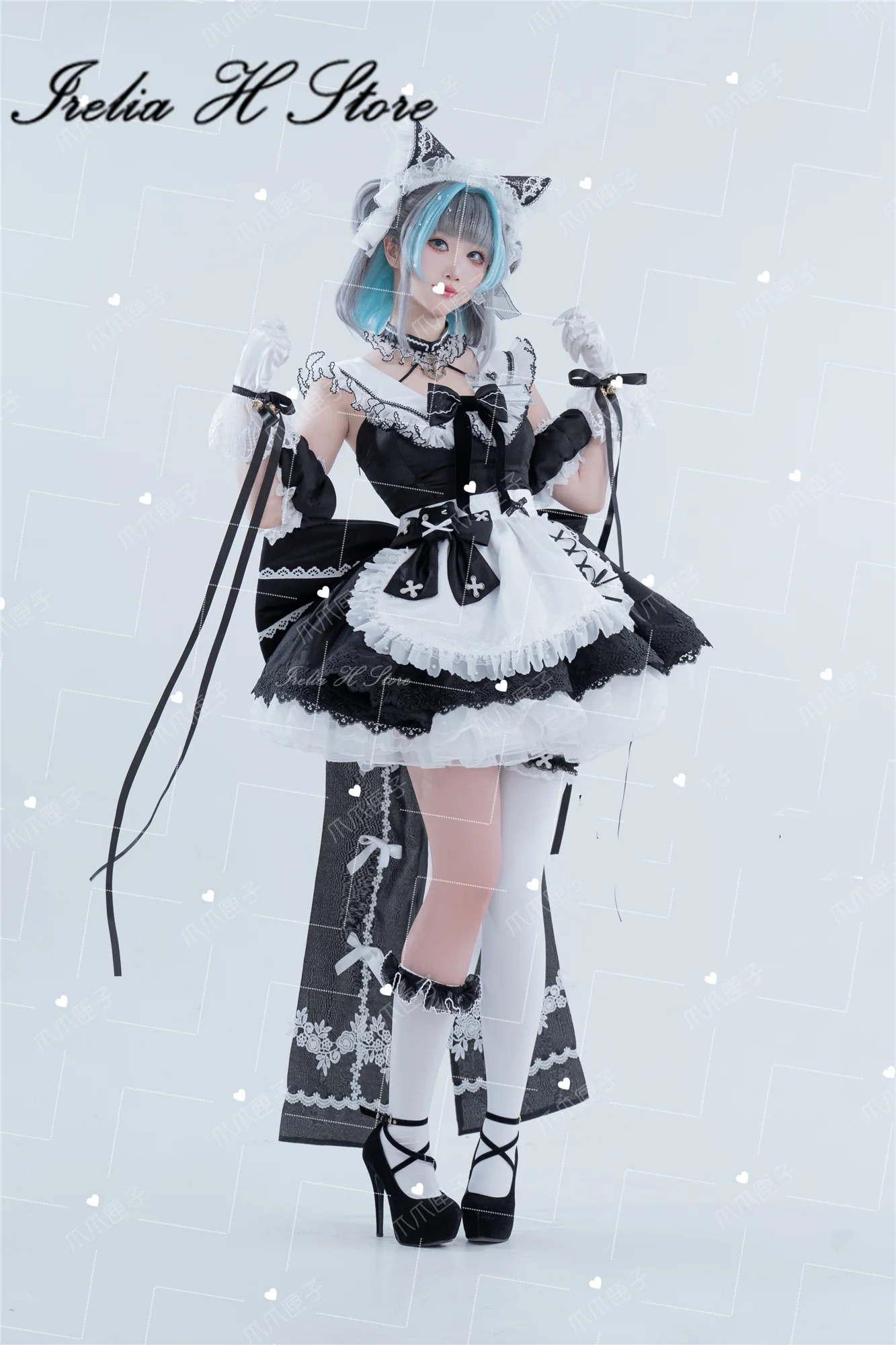 

Irelia H Store Cheshire from Azur Lane Cheshire Косплей Костюм Женское сексуальное платье горничной Платье для сна Костюмы на Хэллоуин