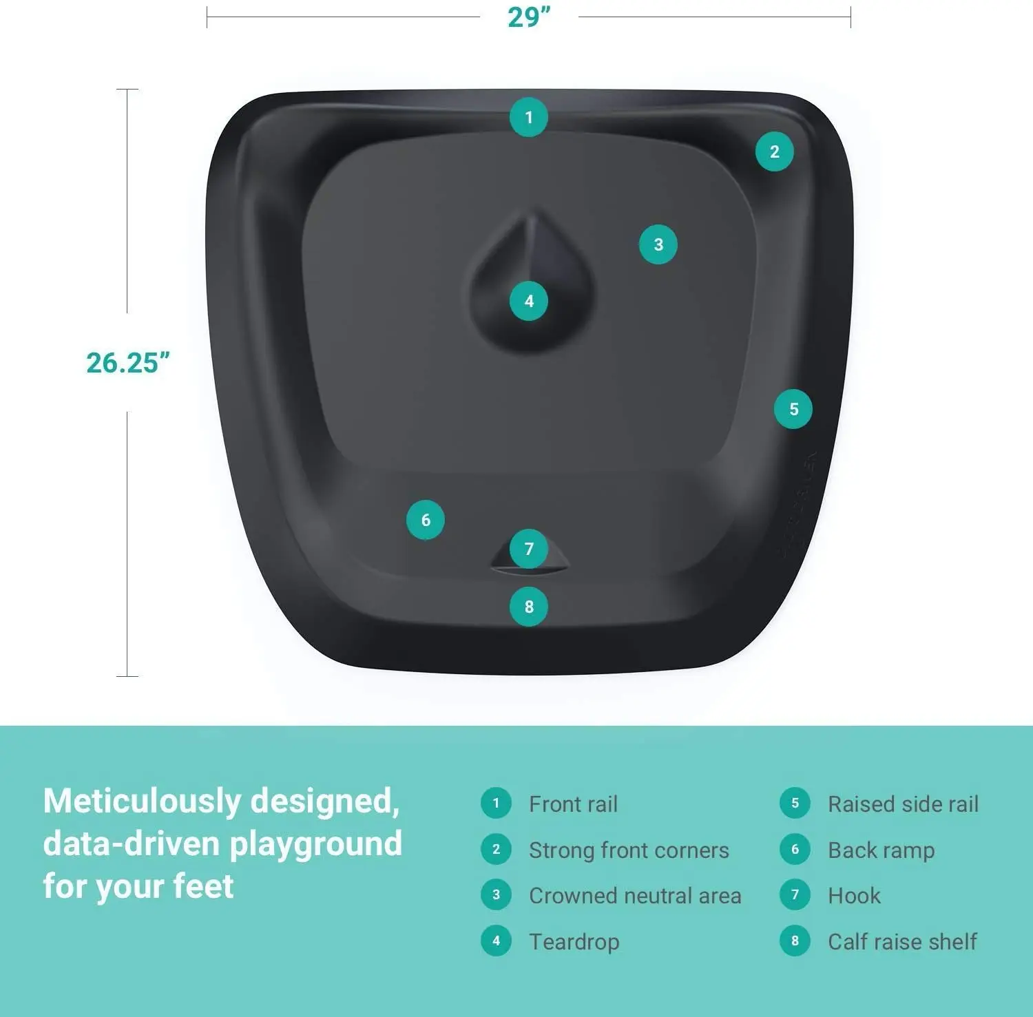 Topo Comfort Mat by Ergodriven | The Not-Flat Standing Desk Anti-Fatigue Mat with Calculated Terrain | Standing Desk