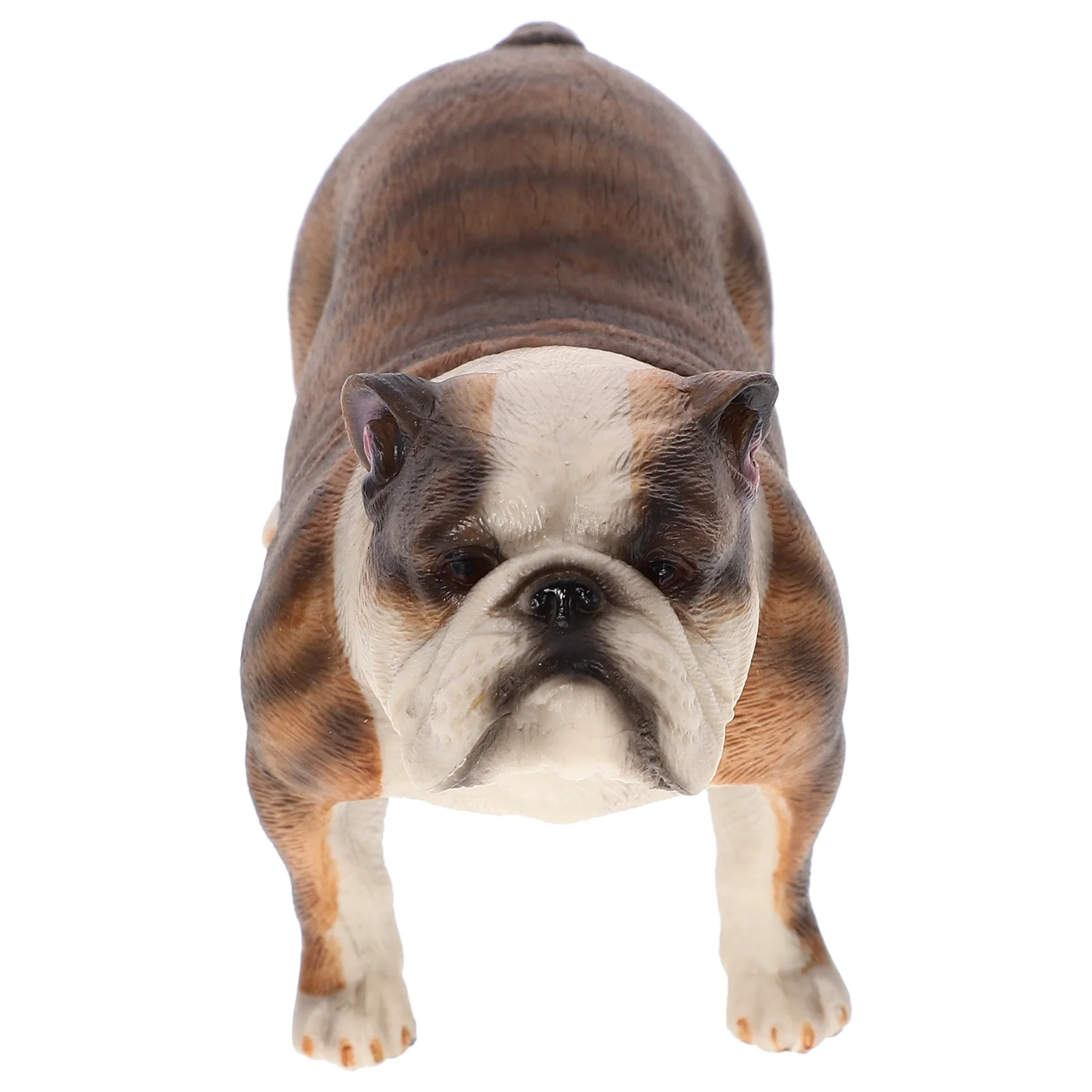 

Bulldog Sculpture Decorative Statue Desktop Model Realistic Pup Toys Simulation Photo Ornament Figurine