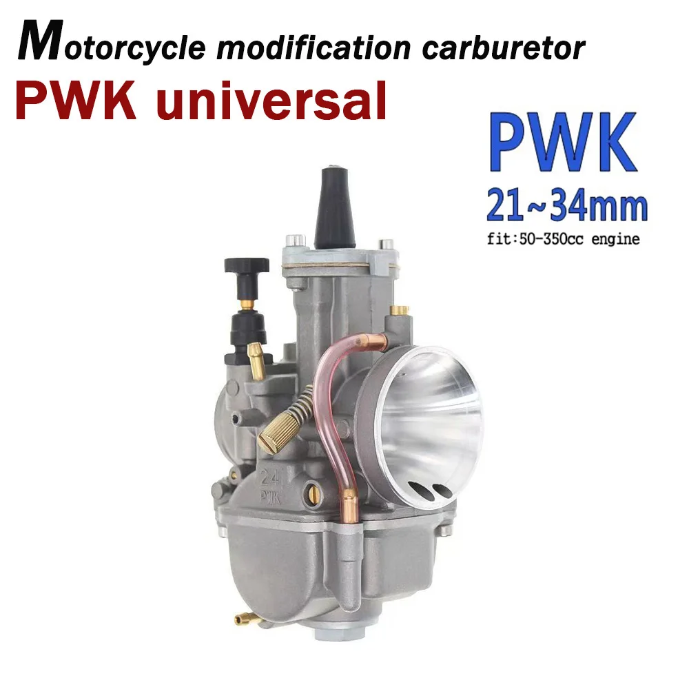 PWK Motorcycle Carburetor With Power Jet Universal 2T 4T 21 24 26 28 30 32 34mm Fit Keihin Koso Oko Racing Dirt Bike ATV Parts