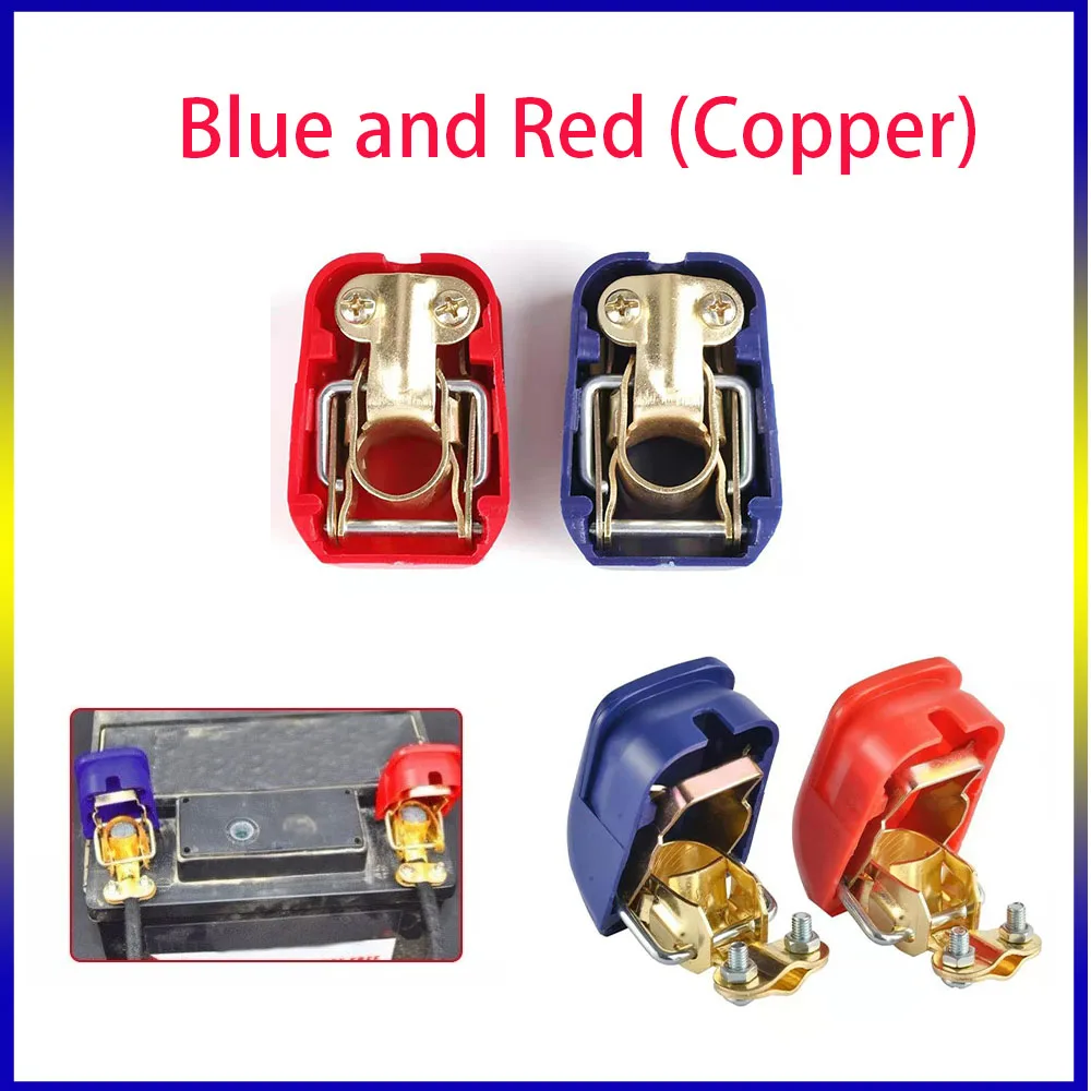 

1 Pair Car Battery Terminal Connectors Positive Negative Car Battery Terminals Clamp Connector Quick Release Disconnect