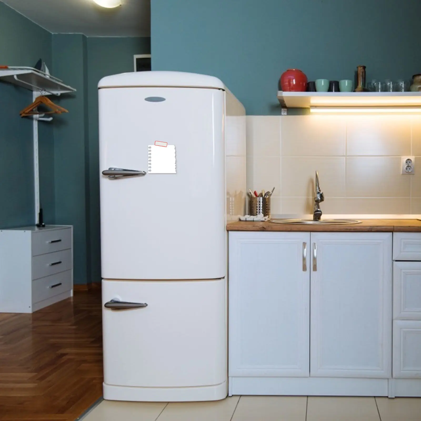 

16Pcs Magnetic Name Stickers Blank Erasable Labels Strong Hold Refrigerator Door Organizer Multi Purpose Memo Notes for Home