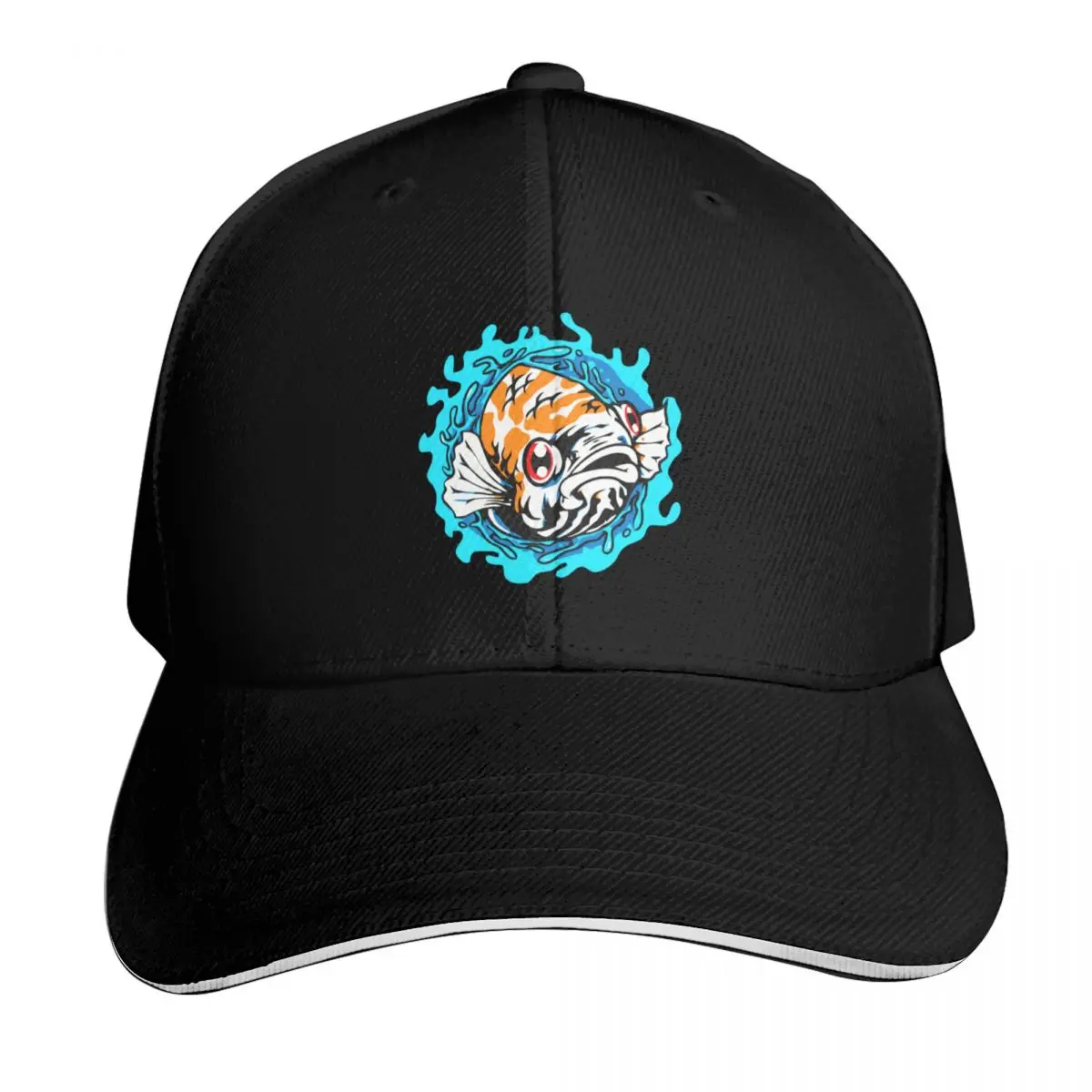 Bass Fishing Productions Merch Bruce Baseball Cap Sun Protection UPF 50+ Breathable Mesh Back Adjustable Buckle Closure