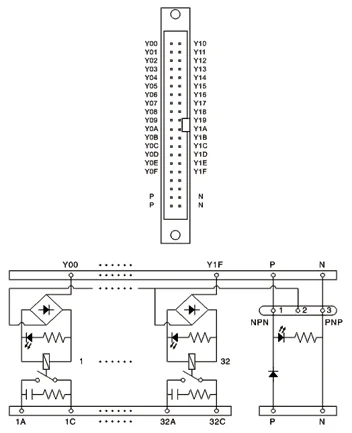 JR-B32PC-F/24VDC MIL/IDC موصل 32 قناة 1a وحدة التتابع النحيفة PLC الناتج تضخيم المجلس #6