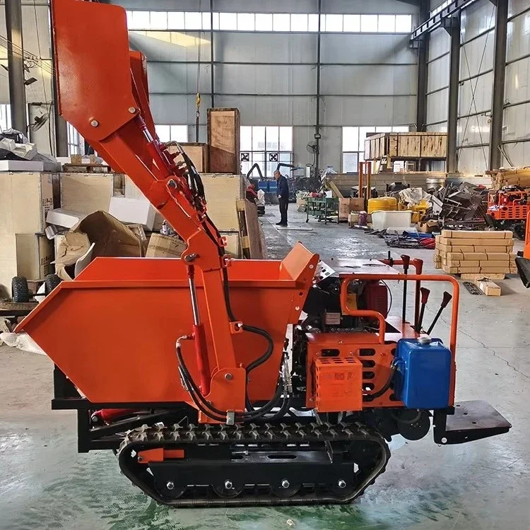 Small crawler loaders, crawler dump trucks, compact mini dump trucks