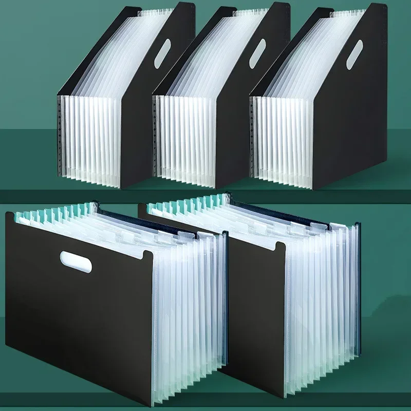 

Multi-layer Standing Test Paper Bag Vertical Organ A4 Data Storage Desk Organizers Office Portable Folder School Stationery 2025