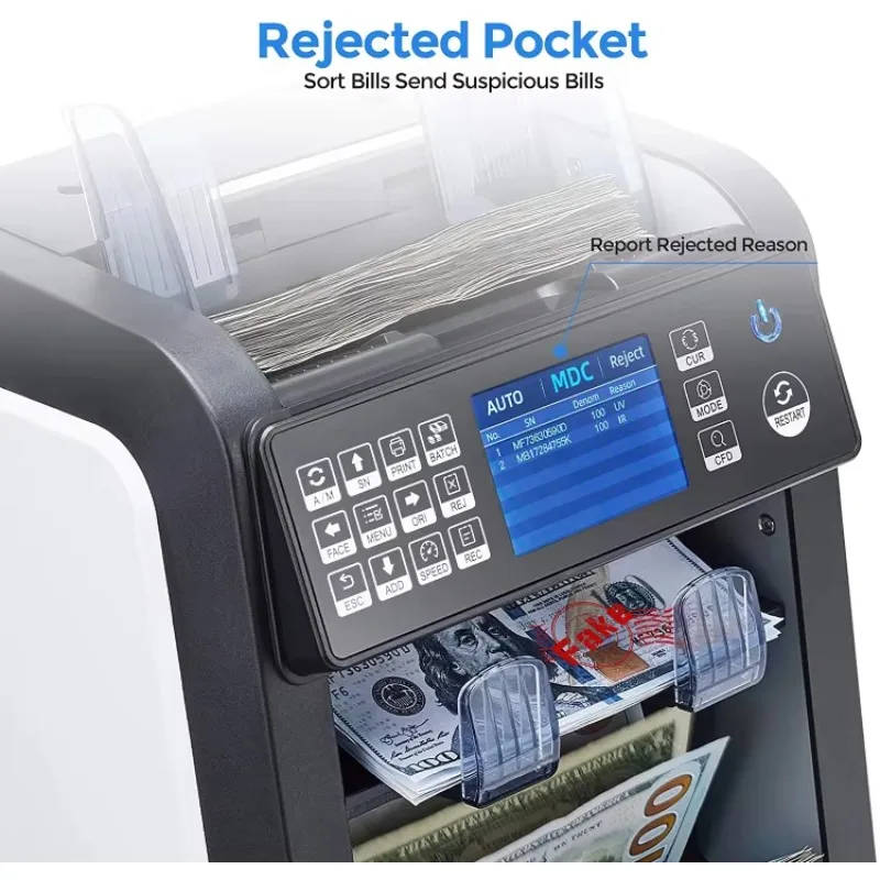 Newest CIS Mixed Denomination Money Counter Machine Portable Bill Counting USD AL-950