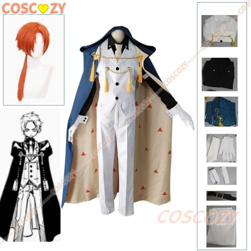 

Toilet-bound Hanako-kun Cosplay Costume Wig Anime White Top Pants Vest Cloak Wig Set Japanese Carnival Christmas Halloween Suit