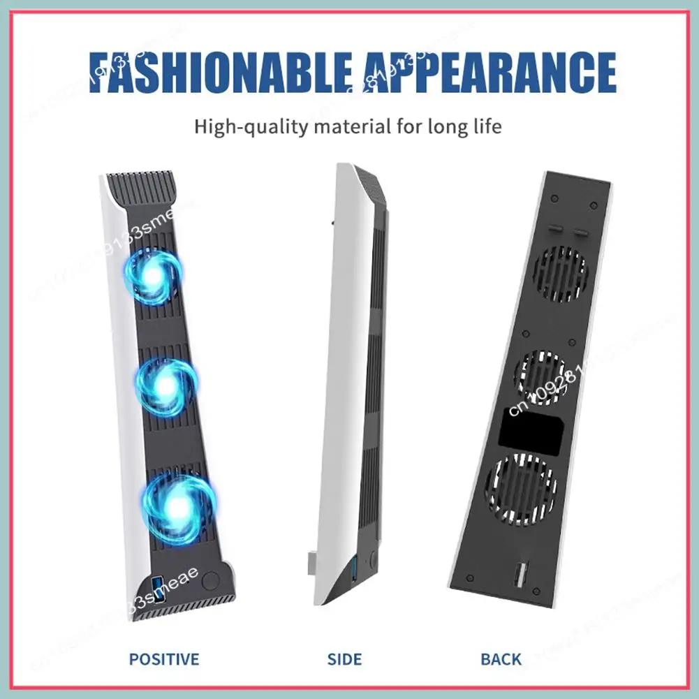 

Охлаждающий вентилятор N94R для консоли Ps5, внешний USB-вентилятор для консоли PS5 Digital Edition/Ultra HD