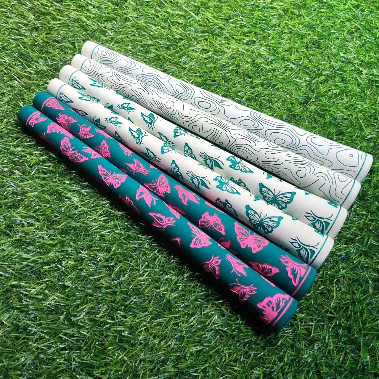 New golf club grips Standard natural rubber men\'s/women\'s butterfly print non-slip comfortablegolf irons/wooden club grips