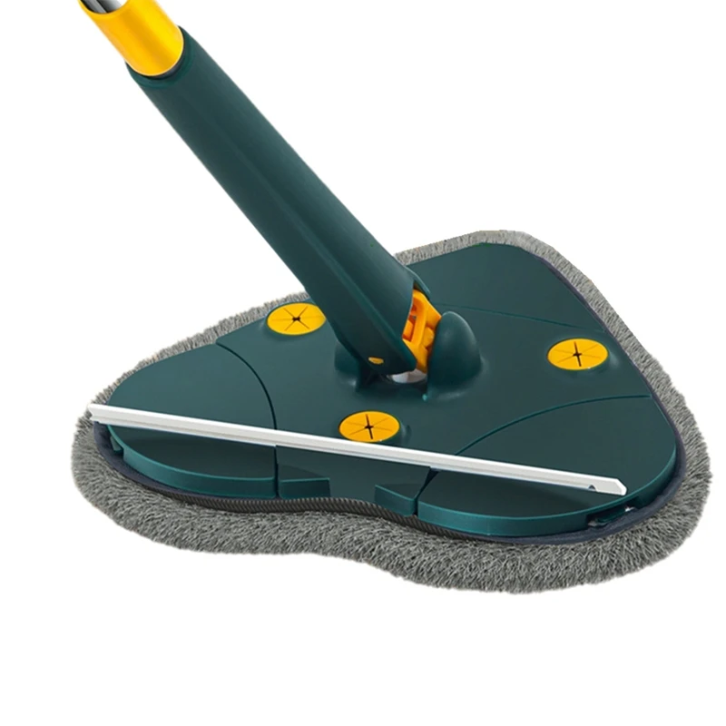 Telescopic Triangular Mop Self-Twisting Water Triangular Extended Mop Hands-Free Lazy Tool Rotating Household Cleaning