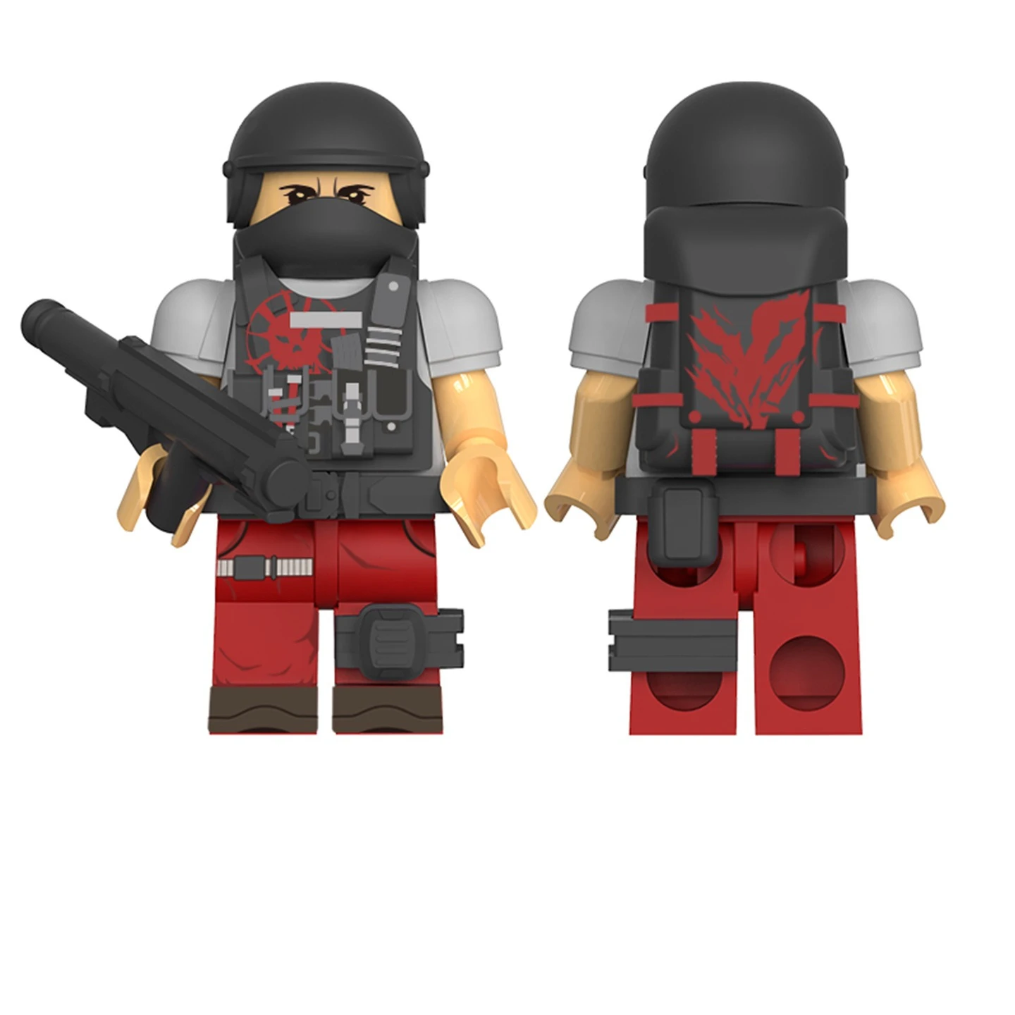 Delta Force Game Figure Asara Peripheral PVC Model Assembling Building Blocks Desktop Decorative Ornaments Birthday Gift Toys
