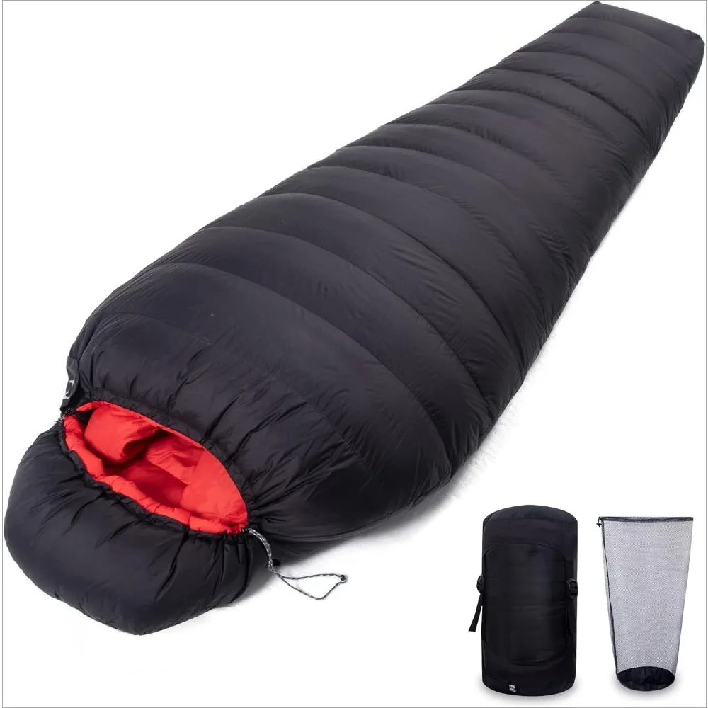 Ultra Light Down Sleeping Bag,suitable for Adults To Fill Up To 600 Times, with Compression Bag, Suitable for Hiking and Camping