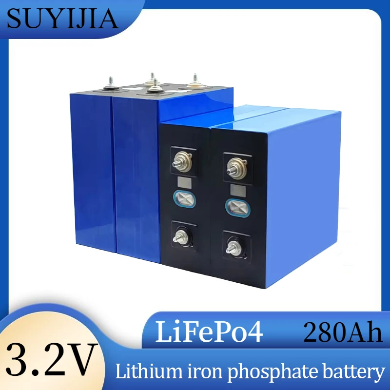 Lifepo4 3.2V 280Ah Class A Battery 6000 Cycles Rechargeable for Solar Storage System Campervan Golf Cart Forklift