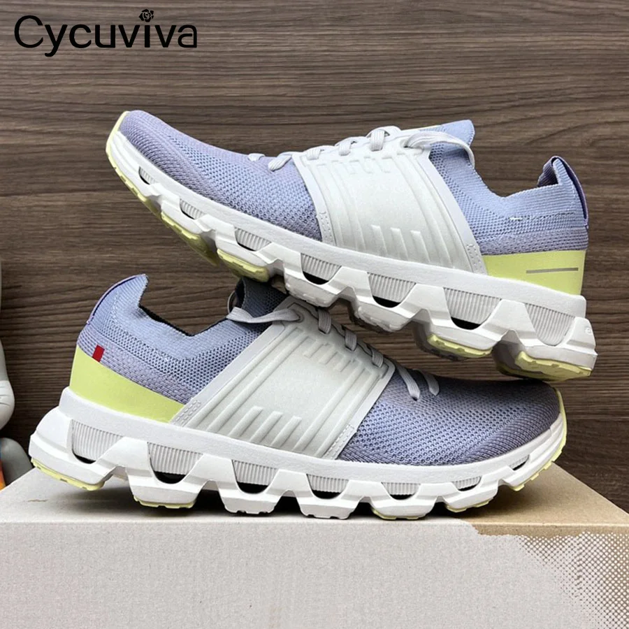 Autumn Brand Ventilation Knitting Flat Shoes Women Round Toe Lace Up Casual Sneakers Comfort Party Vacation Lovers Walking Shoes