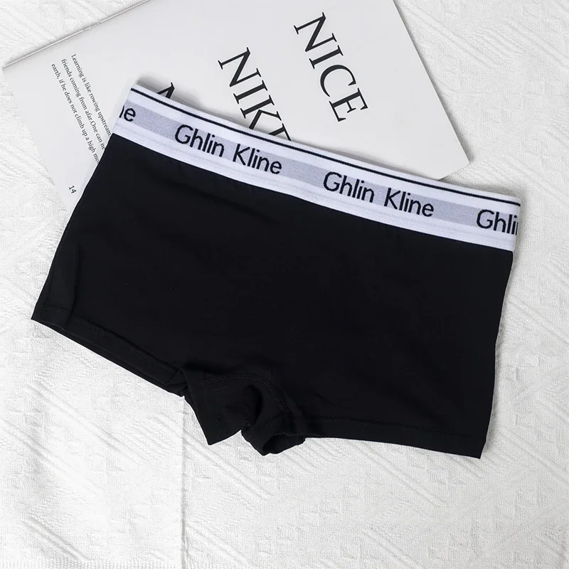 3 uds. Ropa interior Boxer Unisex para mujer, pantalones cortos deportivos para parejas, bragas de Yoga de algodón para calzoncillos femeninos