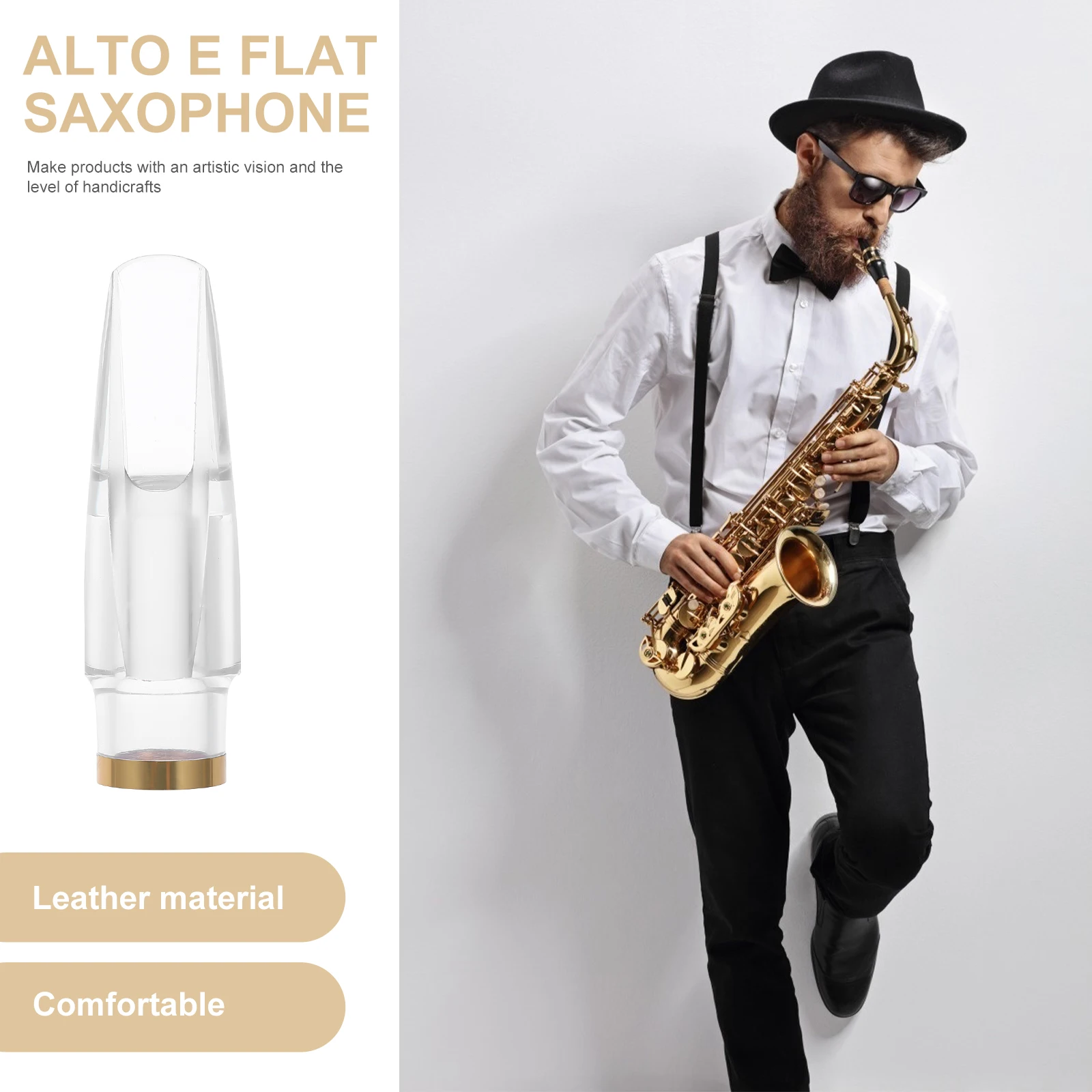 

Saxophone Mouthpiece Accessory Durable Alto Head Professional Replacement Musical Instrument Supply Plastic Instruments