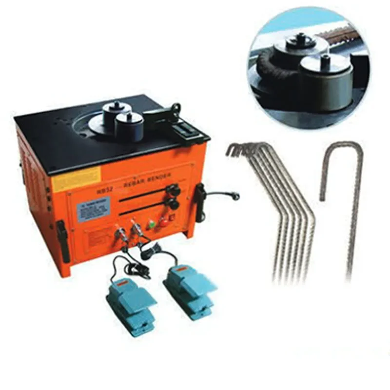 RB-32 Desktop Rebar Bending Machine 6-32mm Portable Electric Hydraulic Rebar Bending Machine 110V-220V