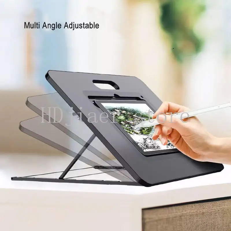

Multifunctional tablet computer painting bracket Adjust the desktop artboard from multiple angles, and adjust the slope at will