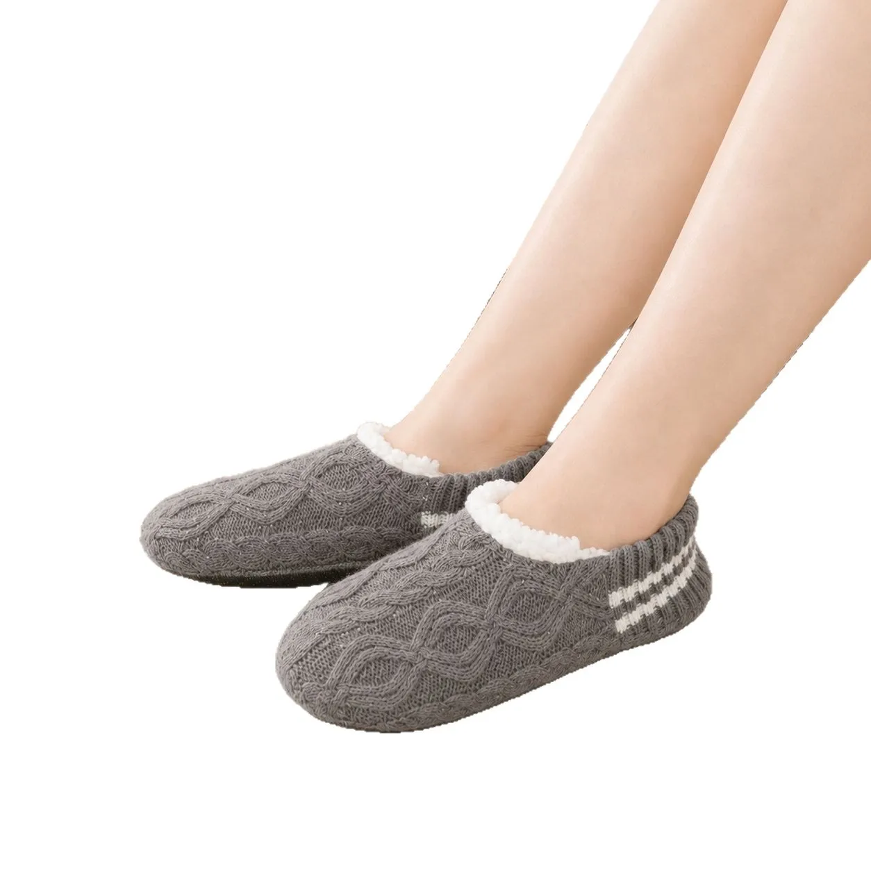 Autumn and Winter Fleece-Lined Thickened Floor Shoes Non-Slip Soft Bottom Room Socks Home Indoor Socks Slippers Socks view 5