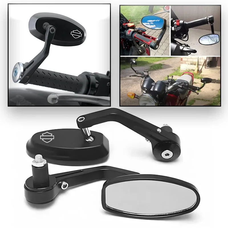 

for Harley Sportster S RH1250S RH975/1250 Nightster975 Chopper Retro Modification Motorcycle Handlebar End Rearview Mirrors