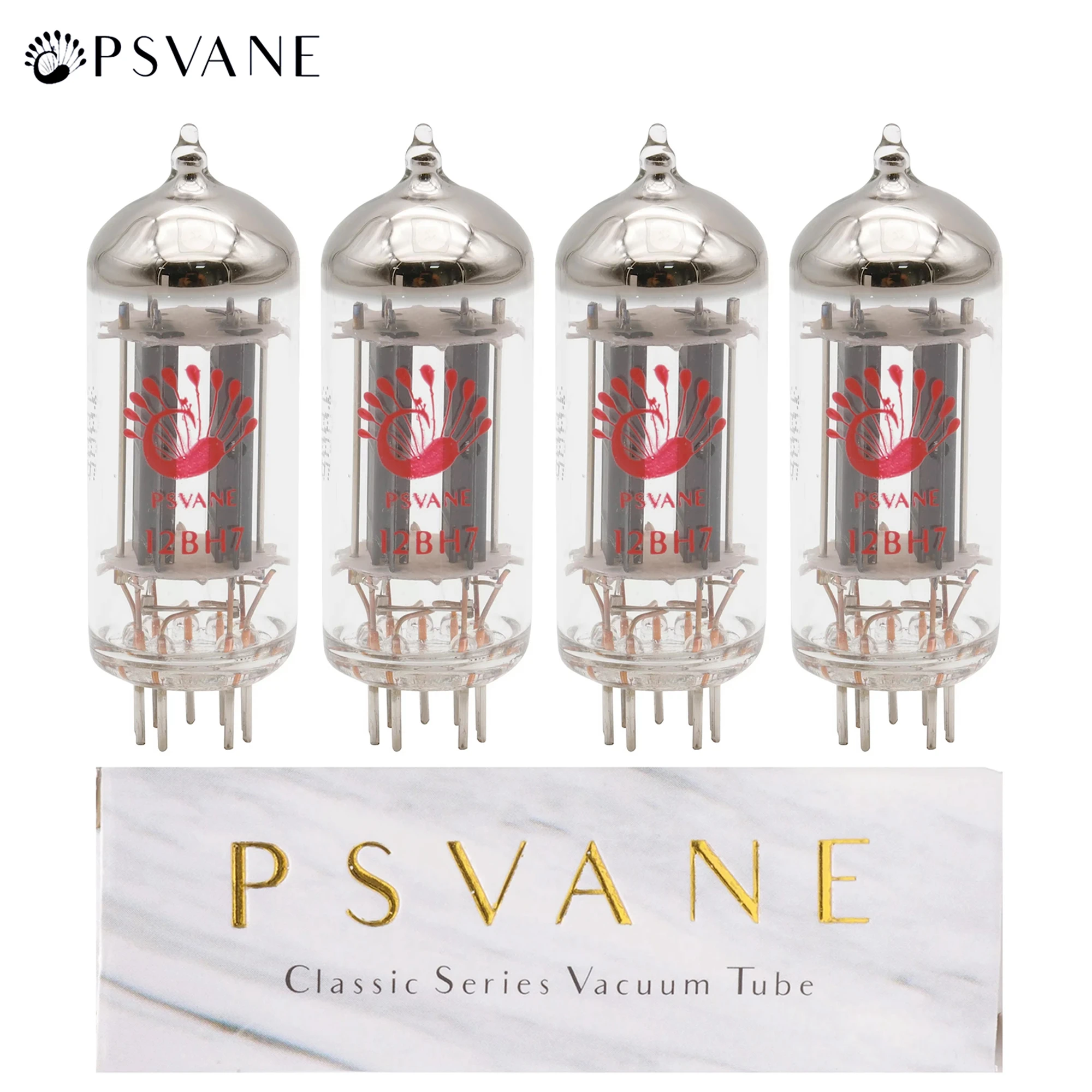 PSVANE HIFI 12BH7 Vacuum Tube Valve Replace 12BH7A 6N6 7119 for Audio Valve Electronic Tube Amplifier Kit DIY Matched Quad