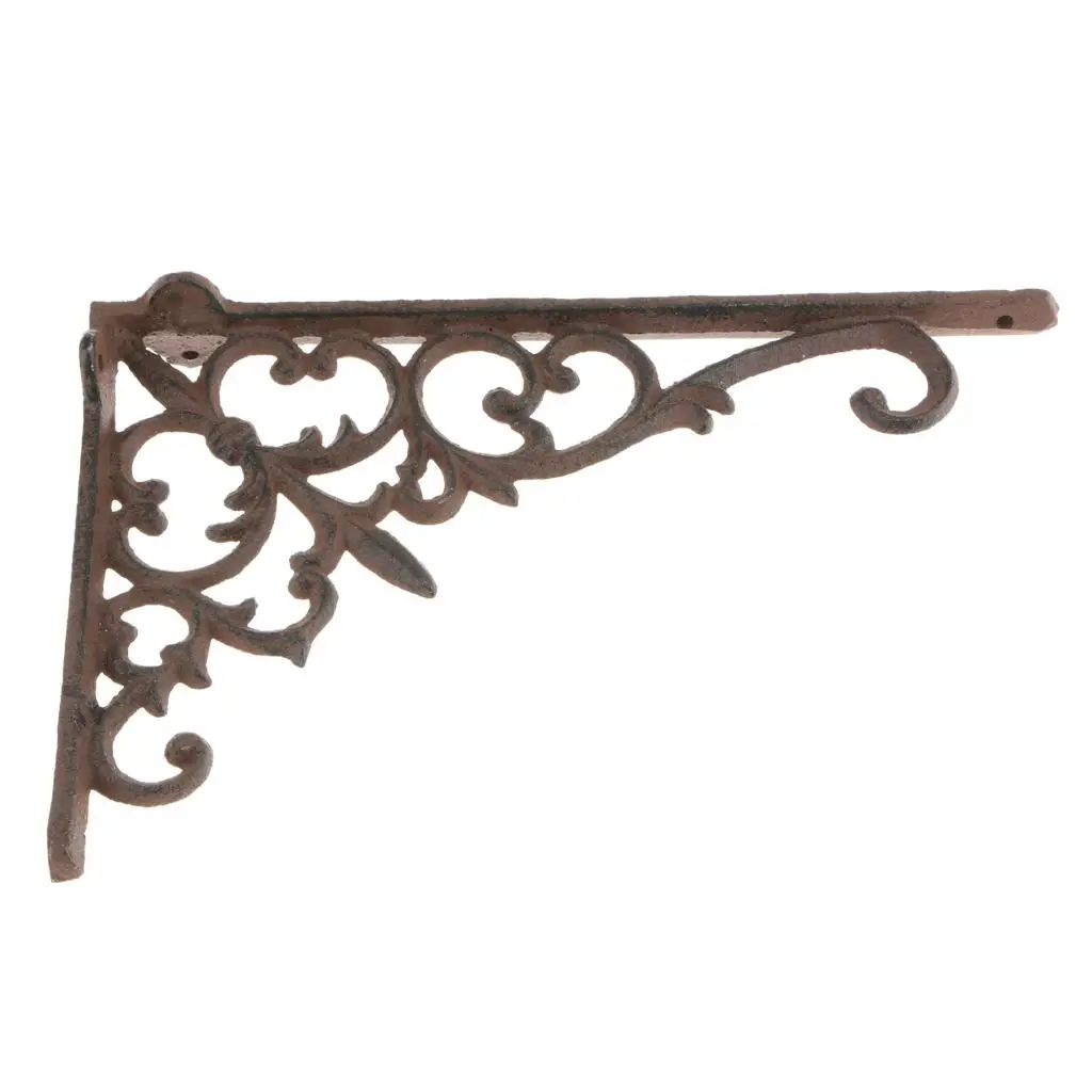 

Heavy Duty Cast Iron Vintage Antique Style Bracket Braces Shelf Supporter