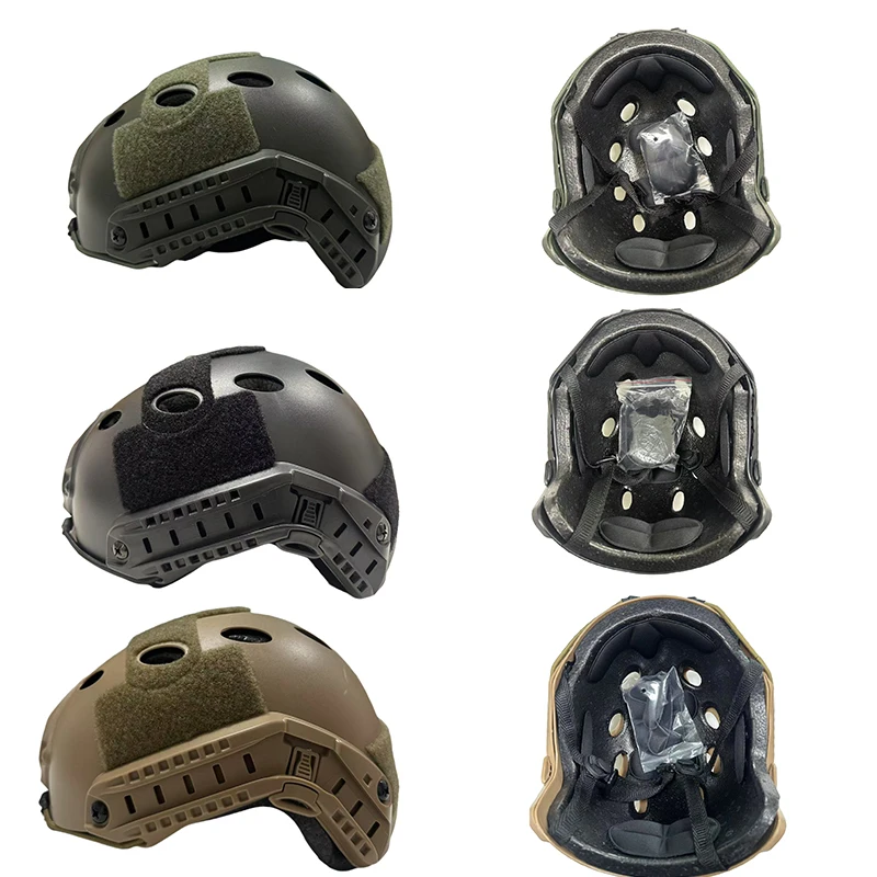 Fast PJ protective helmet with adjustable knob, thick ABS CS Outdoor airsoft climbing riding head circumference 55-60 cm