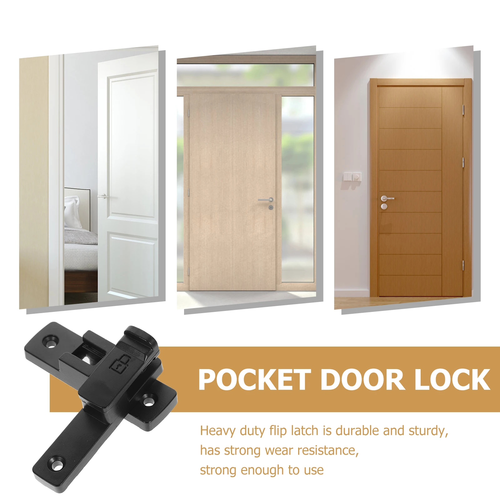 

Heavy Duty Lock Zinc Alloy Flip Latch for Sliding Barn Garden Gate Latch Garage Window Cabinet Secure Catch Hardware