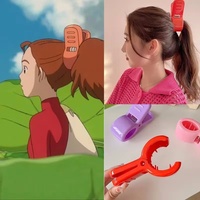 Cute Arrietty Cosplay Shark Hair Clip Adult Kid Red Ponytail Hairpin Fashion Korean Hair Claw Headwear Accessories Gift Colorful