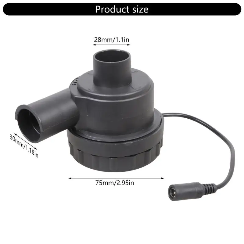 مروحة عادم عالية الكفاءة 7.5 سم قابلة للفصل وتحكم متغير السرعة وكابل 1.6 متر D2RD