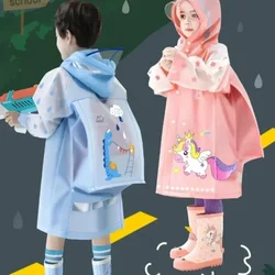 Kids Raincoats Waterproof Rain Poncho Boys Girls Rain Jackets Cartoon Baby Rain Coat Outfits Dinosaur Cute Rainwear