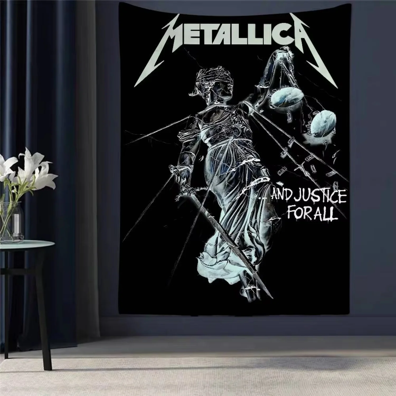 HOT Rock Band Cool M-METALLICA Colorful Tapestry Cheap Hippie Wall Hanging Bohemian Wall Tapestries Mandala Wall Hanging Sheets