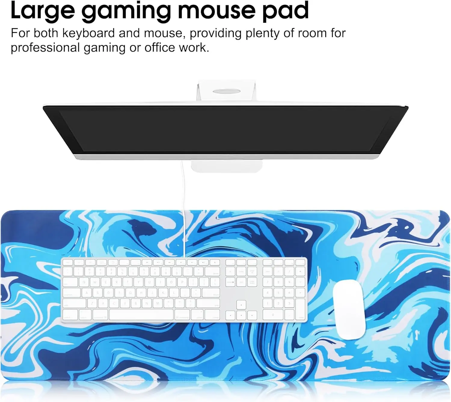 Gaming Mouse Pad Extra Large Computer Keyboard Mouse Mat Desk Pad Soft Surface  Anti-Slip Soft Cloth XXL Mouse Pad 900x400x3MM