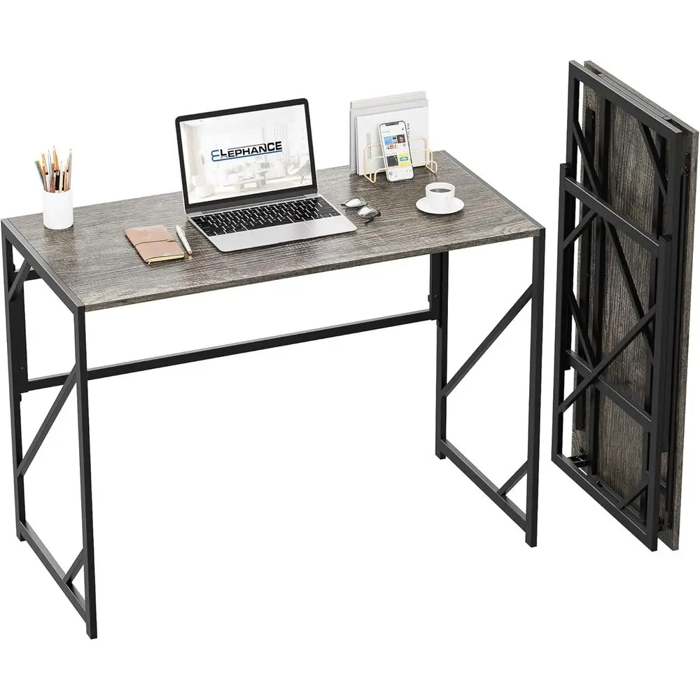 

olding Desk Writing Computer Desk or Home Oice, No-Assembly Study Oice Desk oldable Table or Small Spaces