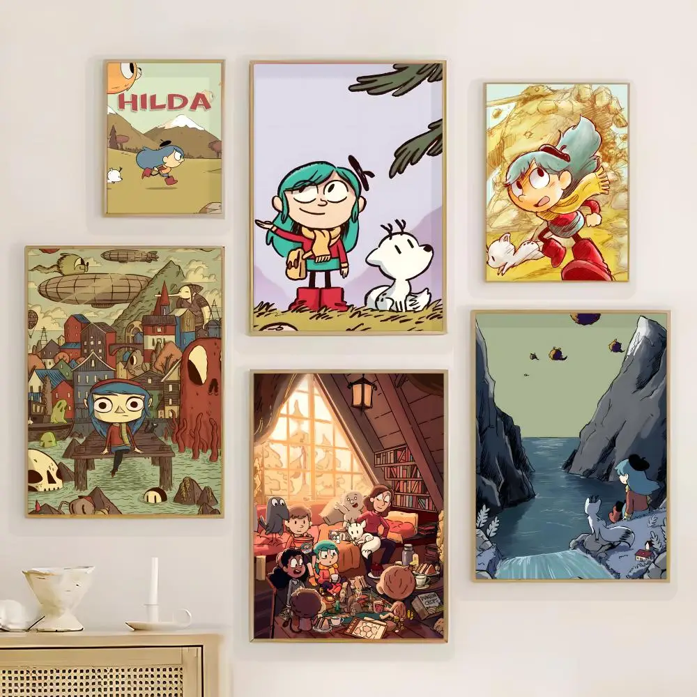TV H-Hilda Poster Wall Art Print Poster for Living Room Bedroom Home Decor
