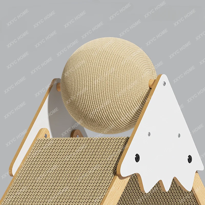 Cat Scratch Board Sports Toy Self-Hi Relieving Stuffy Wear-Resistant Non-Dandruff Cat Cat Grasping Ball Sisal Cat's Paw Roller