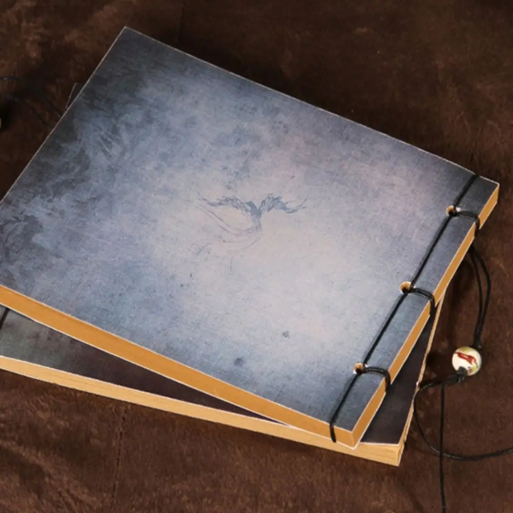 Ancient Style Ancient Style Sketchbook Lotus Tassel Line Package Vintage Line-bound Sketchbook Thread-bound Vintage