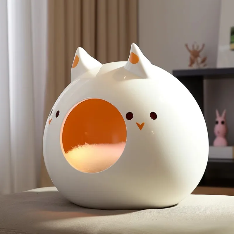 Cute Cartoon Cat and Dog Bed Furniture, Indoor Pet House, Kennel, Modern Cat and Dog House for Pet Toys and Supplies