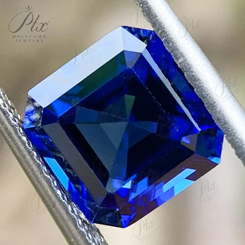 New Promotion Brilliant Asscher Natural Lab Grown Sapphire VVS1 AGL Certificated Diamond Beads Jewelry Making Charms